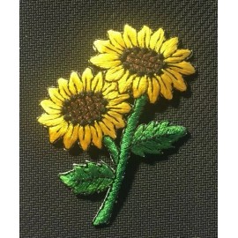 Unbranded Sunflower patch flower patch sunflower patch sunflower iron or sew 3 inch tall