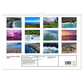 Hawaii, Maui and Big Island (Wall Calendar 2026 DIN A4 Landscape), CALVENDO 12 Month Wall Calendar