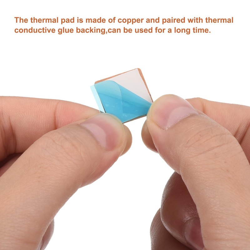 sourcing map Heatsink Copper Sheet Washer, 0.5mm Thick Pad with