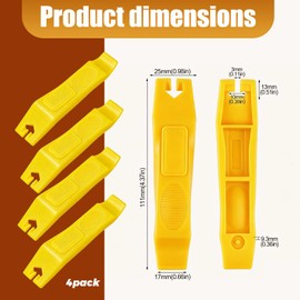 Bike Tyre Levers, 4 Pack Nylon Rim Repair Tools for Road and MTB Bikes