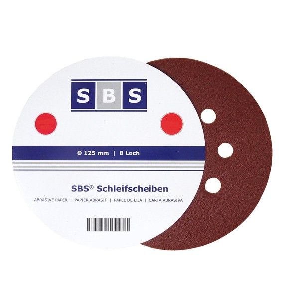 Pack of 100 Velcro Sanding Discs Diameter 125 mm Grit