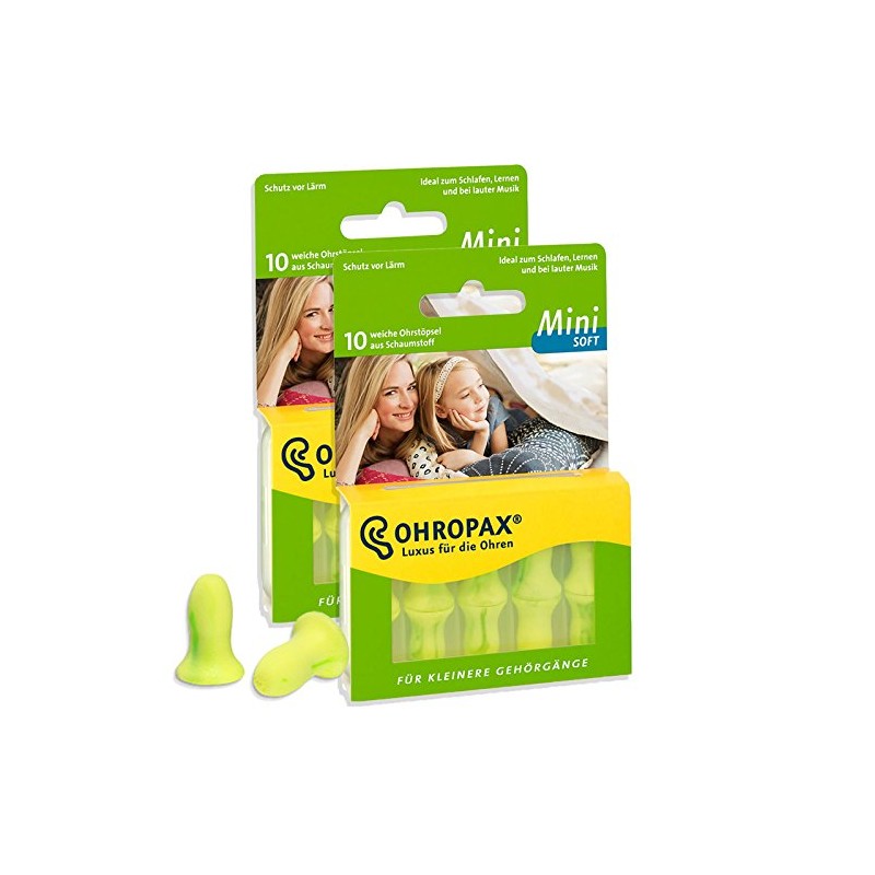 Ear Plugs for Smaller Ears – Ohropax Mini Soft (Pack of 10) – Kids