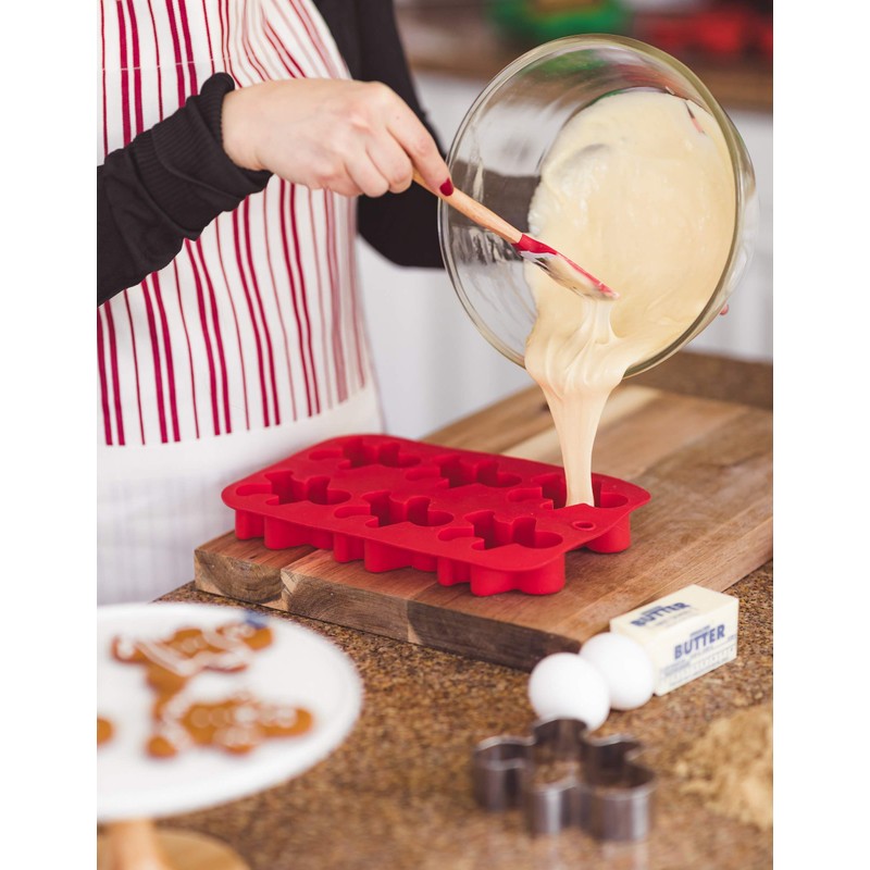 Handstand Kitchen Gingerbread Man 3-piece Cookie and Cupcake Baking Set