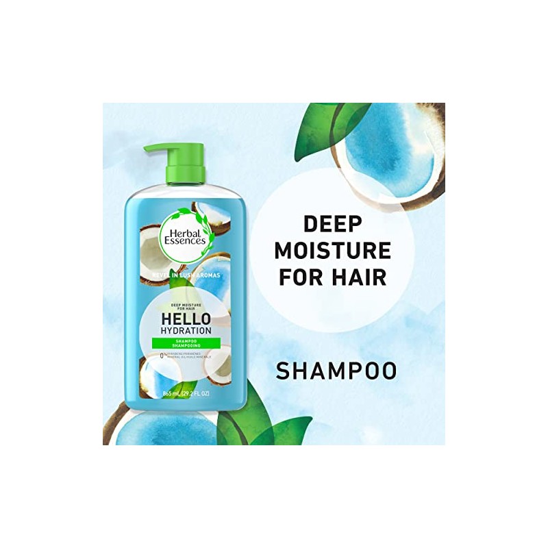 Herbal Essences Hello hydration shampoo shampooing for hair 29.2 FL