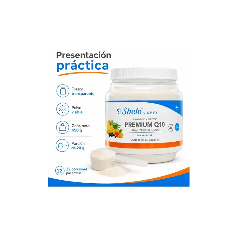 Premium Q10 Con Colageno Hidrolizado 450gr Sheló Nabel