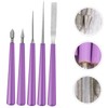 LALAFINA 5pcs Beading Tools Set Diamond File Bead Reamer Kit