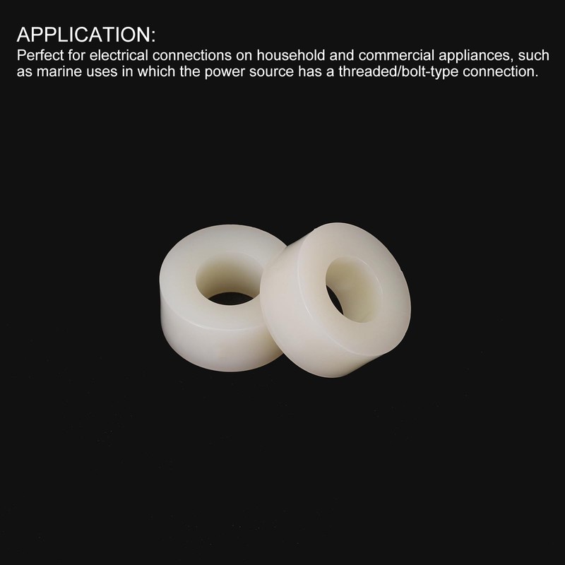 QUARKZMAN Round Spacer Washers for M5.5 Screws Made of ABS,