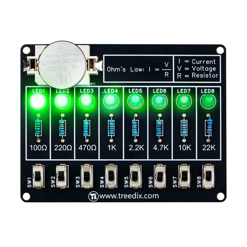 Treedix Soldering Practice Kit, DIY Electronic Project Learning Circuit Solder