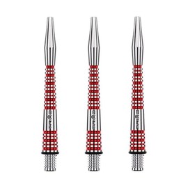 WINMAU Dart Shaft - Triad RX Aluminium Dart Stems - 1 Set per pack (3 darts Shafts in total) - Professional Darts Accessories - Red Medium Shafts