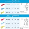 TICONN 400 PCS Nylon Spade Quick Disconnect Connectors Kit, Electrical