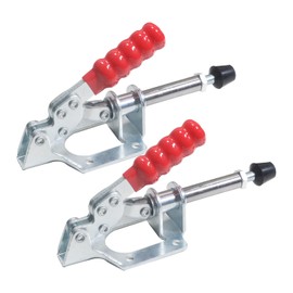 LANZLC Kniehebelspanner GH-302-FM, 2 Stück Schnellspanner Verstellbar-136KG Fassungsvermögen, Kniehebelklemme für Schweißen Maschinenbetrieb Zimmere