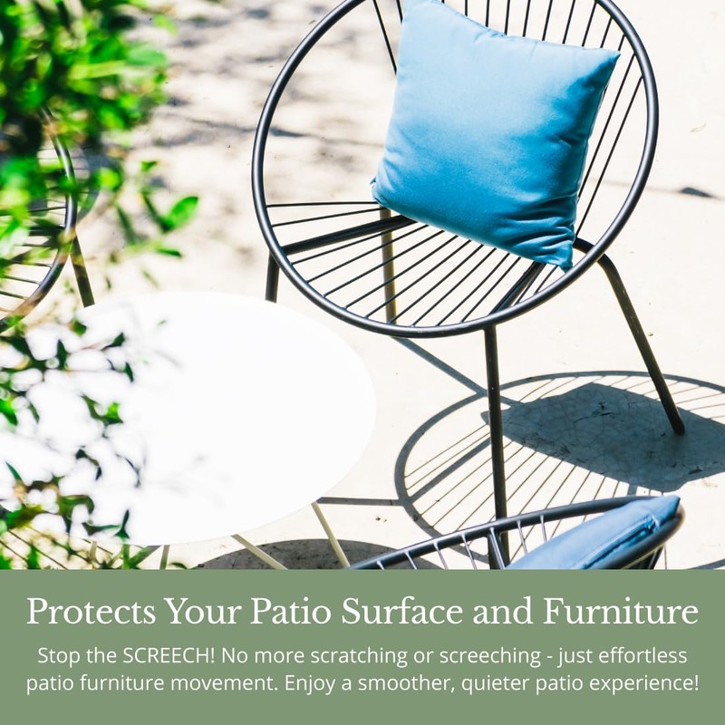 1/2" Nylon Stem Bumper Floor Protector, Protect Your Outdoor Furniture