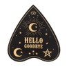 Set of 4 Celestial Planchette Shaped Coasters with Black &