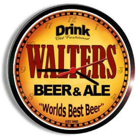 Goldenoldiesclocks Walters Beer and ale Cerveza Wall Clock
