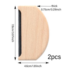 Beechwood Cashmere Comb Shaver Wool, 2 Pcs Sweater Shaver Wool Comb, Wooden Pilling Fuzz Fabric Lint Remover for De-Pilling Clothing Garments Knits Woolens Scarves Wool