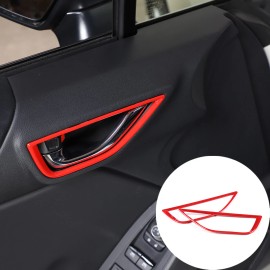 car-king888 Car Accessories Door Handle Frame Trim ABS Red For Toyot-a 86/Subaru BRZ 2022-23