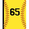 Softball Journal #65: College Ruled Composition Notebook | 110 Pages
