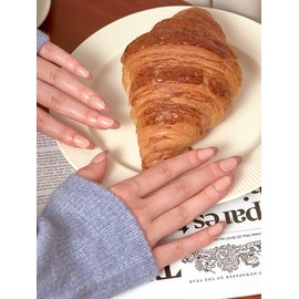 Reusable Nail Tip Cafe Latte (Almond) / 리유저블 네일팁 카페 라떼(아몬드)