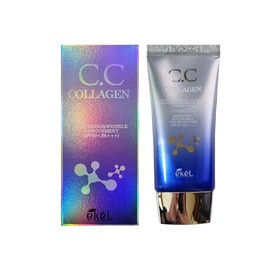 Ikkel Snail Collagen CC Cream 50ml - Anti-Wrinkle, Brightening, UV Protection Snail CC 2ea