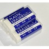 CHSYOO 60 Pieces of Medium and Large White Plastic Eraser