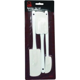 Chef Craft NEW Chef Craft 20488 Three (3) Piece White Spatula Set with Flexible Blades