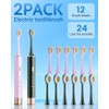 Aneebart Sonic 2 Pack Electric Toothbrush for Adults and Kids,