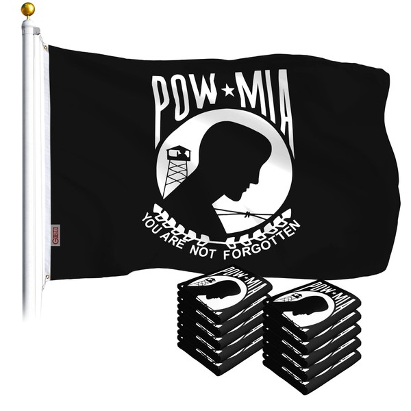 G128 10 Pack: POW MIA Flag | 3x5 Ft |