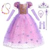 Girls Princess Dress Up Birthday Party Luxury Cosplay Costume Outfit