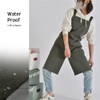 LeafIn WGZ Women's Long Length Apron with Pockets, H-Type, Buckle,