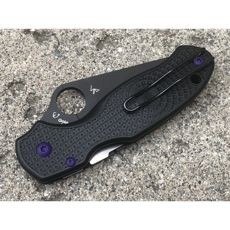 DH Flat Purple Screws Set For Spyderco Para 3 FRN