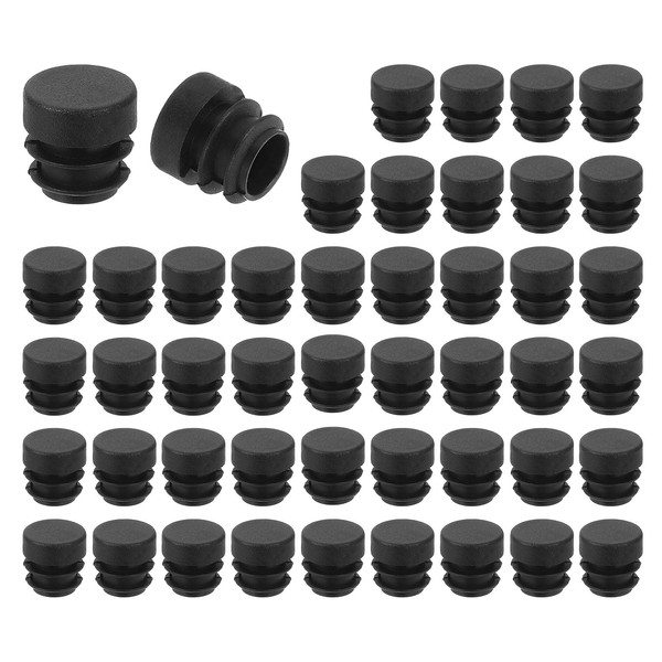uxcell 56 Pcs Round Plastic Plug, Tubing End Cap Plugs,