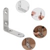 10 Piece L Shaped Brackets for Wood - Right Angle