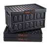 VEVOR 45L Collapsible Storage Bins with Lids 3 Packs, Stackable