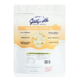 Infinite Pet Supplements Probiotics for Dogs & Cats - 10 Billion CFUs | Freeze Dried Goat Milk Dog Probiotics for Digestive and Gut Health | Bone Shaped Treats to Stop Diarrhea for Dogs - Mango