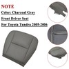 NLQR Front Driver Seat Perforated Replacement Seat Cover Charcoal Gray