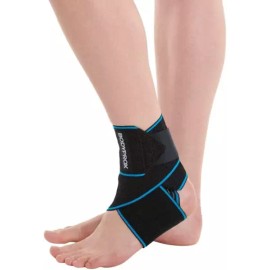 Bodyprox 바디프록스 발목 지지대 스포츠 보호를 위한 조절식 압박 남성과 여성에게 가장 잘 맞는 원 사이즈 [1] BodyProx Ankle Support Adjustable Compression for Sports Protection - One Size Fits Most for Men and Women