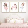 DaraBaby Kit 6 Lienzos Habitación Infantil Bailarina Ballet Bebé Niña