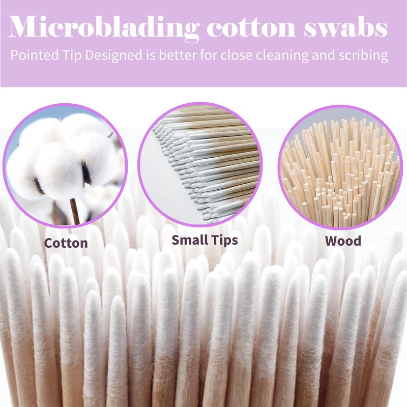 200PCS Pointed Cotton Swabs - Precision Tip Cotton Swabs -