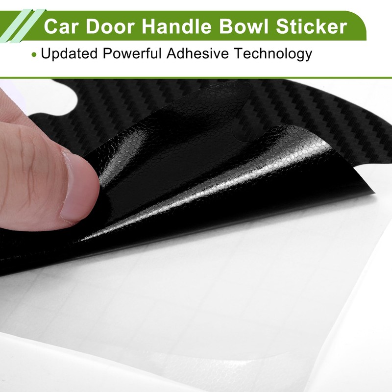 X AUTOHAUX Universal 80x88mm Car Door Cup Protector Sticker Anti-Scratches+Auto