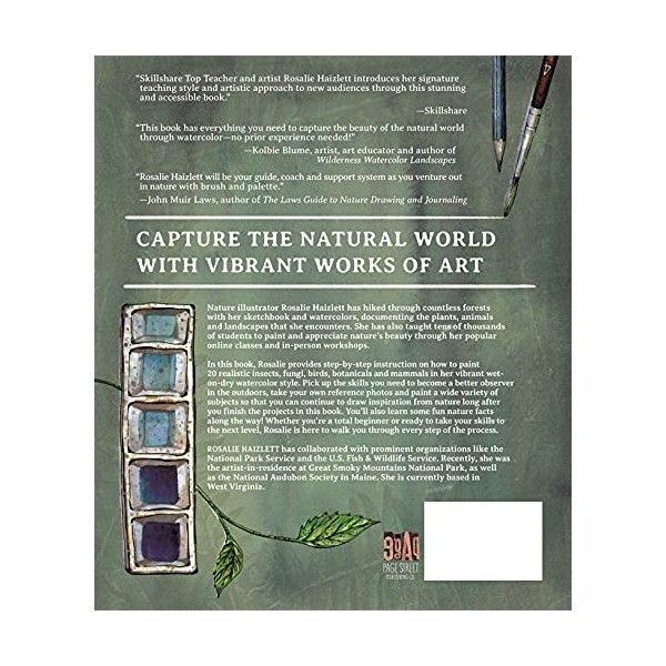  Watercolor in Nature: Paint Woodland Wildlife and Botanicals with