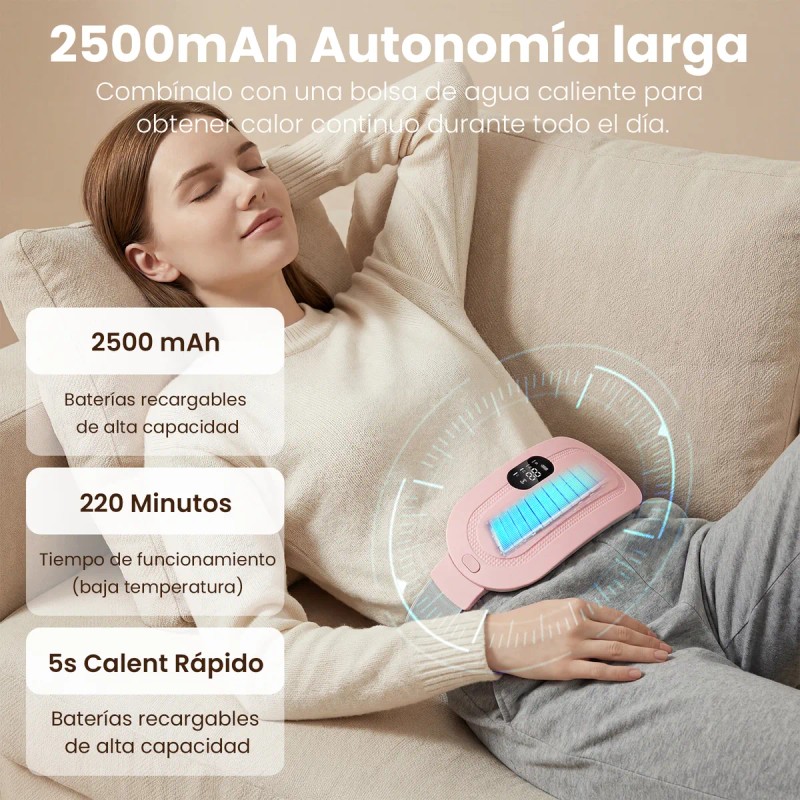 Cinturon Eléctrico Bolsa Termica Para Colicos Menstruales