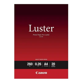 Canon A4 Pro Luster Photo Paper (Pack of 20), White