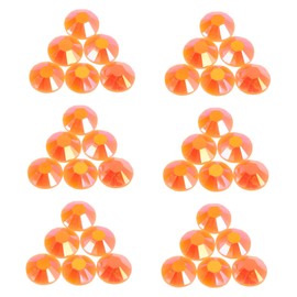 Gadpiparty 1000pcs Flatback Orange Rhinestones for Crafting Ab Gems for Mugs Tumblers and Decorations Vibrant Crafting for Makeup and Home Decor