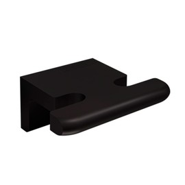HELVEX Access Collection UACC-106-MB - Gancho de baño, soporte para toallas de baño, acabado negro mate