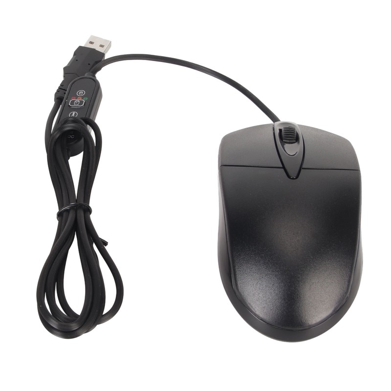 Heated Mouse Temperature Adjustable Timing 1600DPI USB Plug in Heat