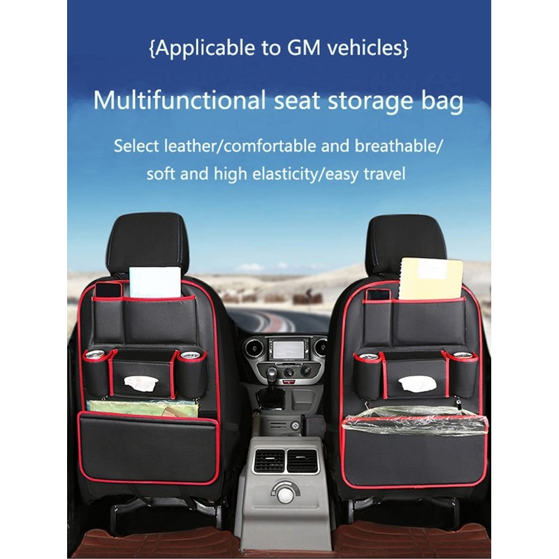SENYAZON Universal Car Seat Organizer, 4th Generation Enhanced Car Rear