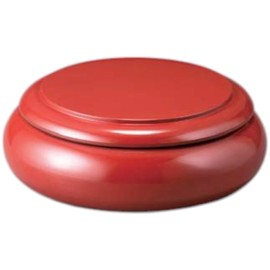 J-kitchens Sushi Plate (Sushi Tub, Chirashi Sushi Tub), Sushi Bowl, Vermilion (Inner Black), Made in Japan