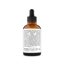 NaturoBliss 100% Pure, Tea Tree Essential Oil - (4 Fl Oz / 120 ml) -Undiluted Tea Tree Essential Oil, Therapeutic Grade - Perfect for Hair Growth, Scalp Dandruff, Acne, Aromatherapy and Relaxation