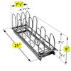 LYNK PROFESSIONAL® Pull Out Pot Lid and Cookie Sheet Organizer