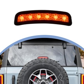 HAKA TOUGH LED Third Brake Lights for Ford Bronco 2021-2023 Accessories,Smoked Black Spare Tire Brake Light for Bronco 4 Door&2 Door Accessories High Mount Stop Light